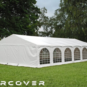 Premium Marquee 6m x 12m PVC Cover - White (with ground frame)
