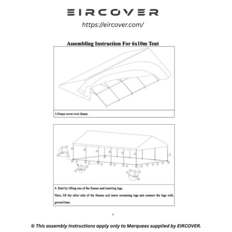 6x10m Tent PVC 6x10m Tent PVC