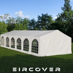 Premium Marquee 6m x 10m PVC Cover - White (with ground frame)