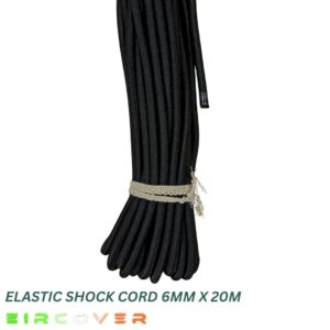 Bungee Shock Cord - 6mm x 20m Black