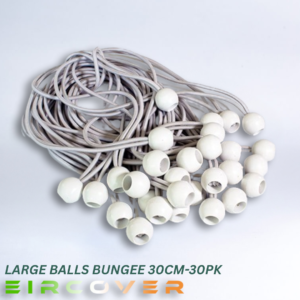Large White Bungee Balls 30CM (30PK)