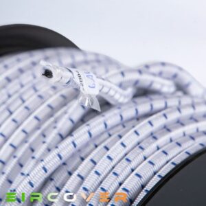 Bungee Shock Cord Reel - 8mm x 20m White / Blue