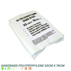 Sandbags Polypropylene 33cm x 76cm - 10pk