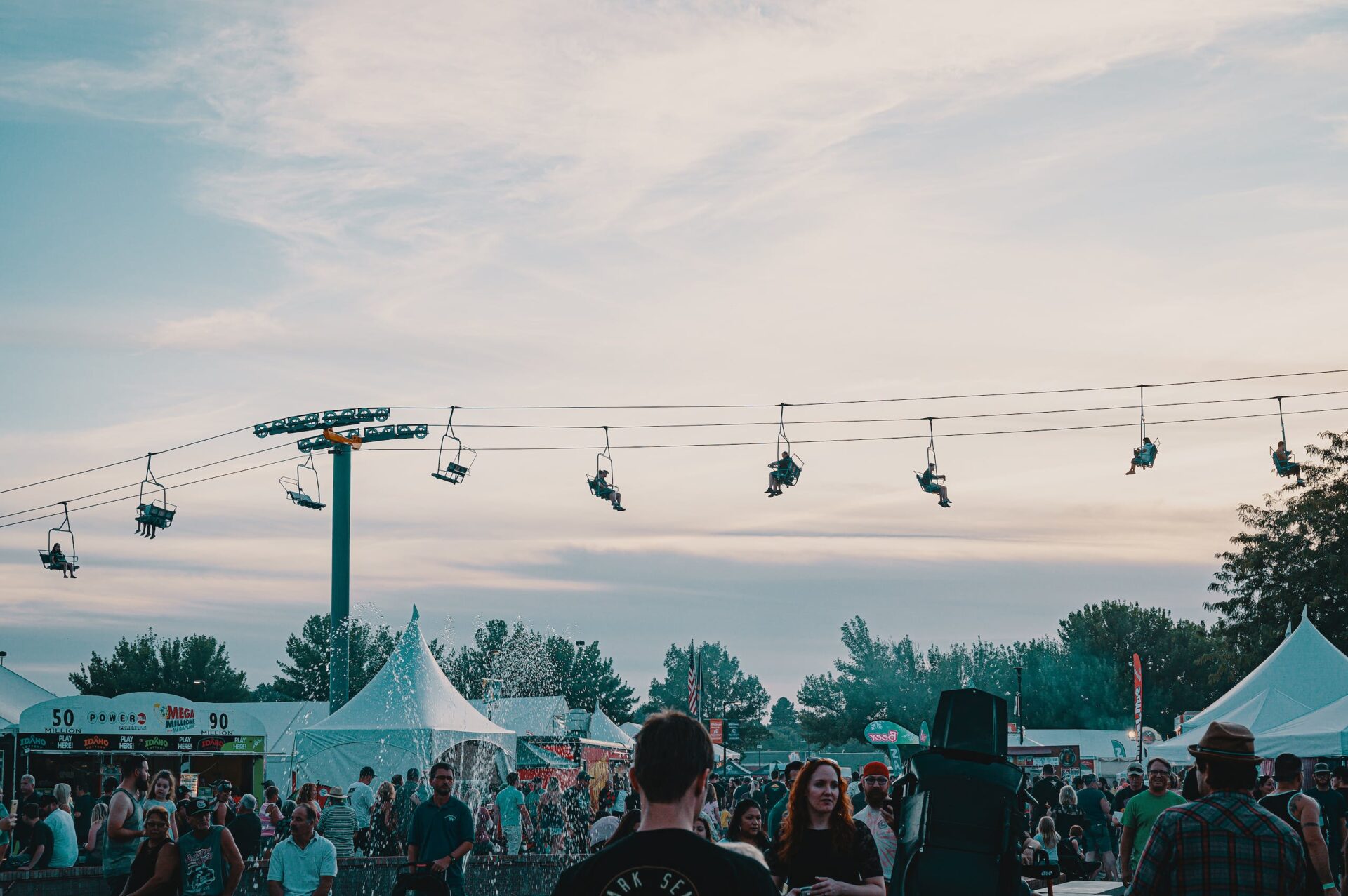 People Gathering Outdoor in pop up tents
