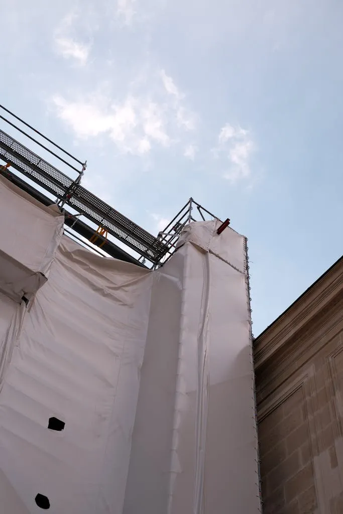 Tarpaulin Covering Scaffolding