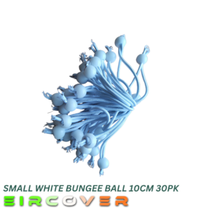 Small White Bungee Balls  10CM (30PK)