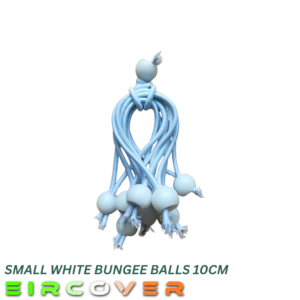 Small White Bungee Balls 10CM (10PK)