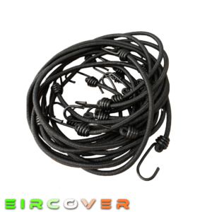 100cm Shock Cord with 2 Metal Hooks - 10 Pack