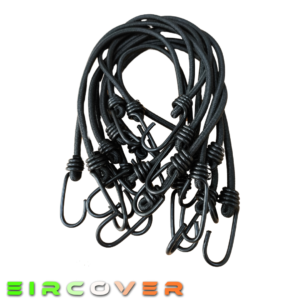 60cm Shock Cord with 2 Metal Hooks - 10 Pack
