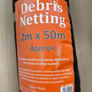 Debris Netting Black - 2m x 50m 50gsm