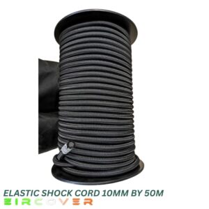 Bungee Shock Cord Reel - 10mm x 50m Black