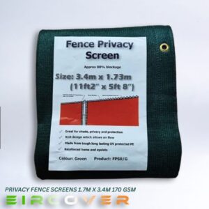 Privacy Netting 1.7m x 3.4m ( 6'-11') Green 170gsm