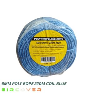 Polypropylene rope 6mm x 220m Blue