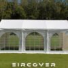 Premium Marquee 4m x 6m PVC Cover - White  / ground bars