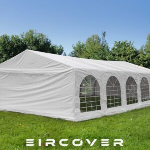 Premium Marquee 5m x 8m PVC Cover - White  / ground bars