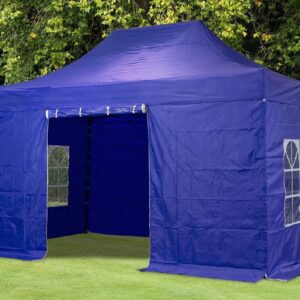 Pop Up Gazebo Steel Hex 40mm 3m x 4.5m Blue Comming SOON !!!