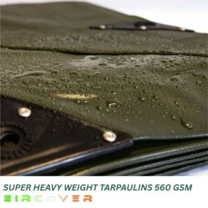 560 GSM 6m x 9m Olive Green Super Heavyweight Tarpaulin
