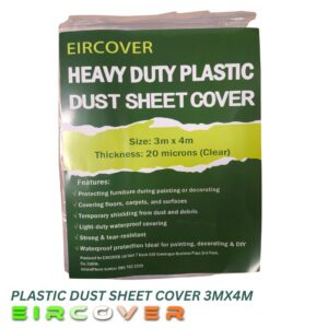 Heavy Duty Plastic Dustsheet cover 3m x 4m