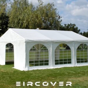 Premium Marquee 5m x 6m PVC Cover - White  / ground bars