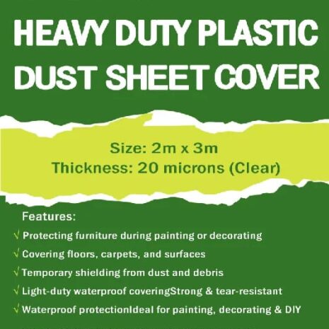 Plastic Dust Sheet 2m by 3m Plastic Dust Sheet 2m by 3m