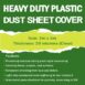 Plastic Dust Sheet 2m by 3m