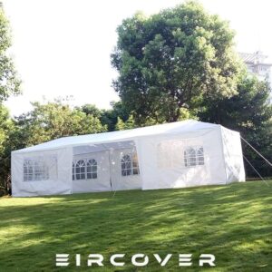 Canopy Party Tent 3m x 9m - White, fully enclosed