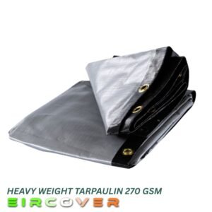 270 Gsm Heavy Duty Tarpaulins Black / Silver