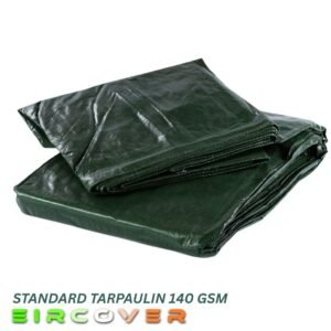 140 Gsm Standard Tarpaulin Green / Silver